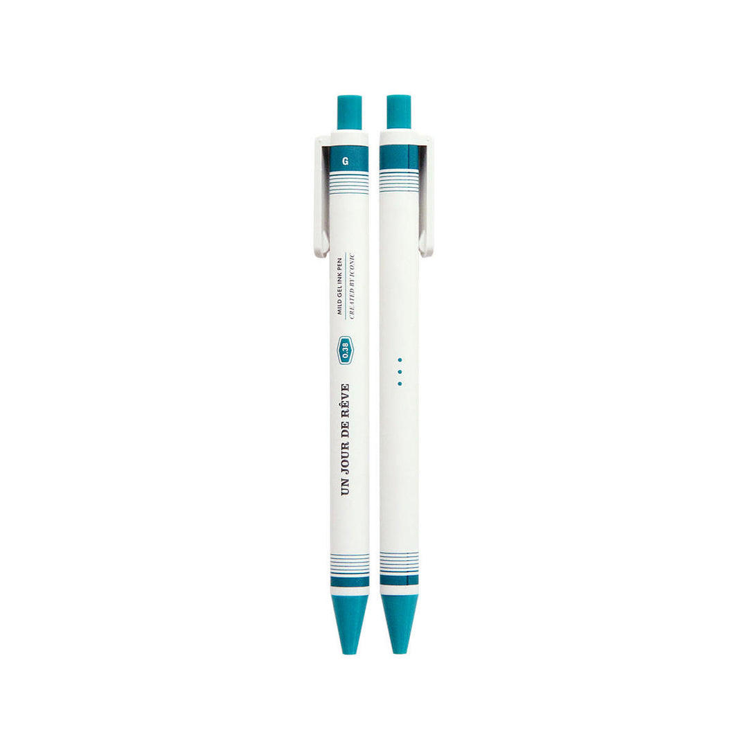 Iconic - Mild Gel Pen Bolígrafo de Gel de 0.38 mm | Blue Green