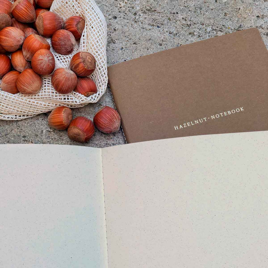 Melpom - Cuaderno Orgánico Hojas Lisas | A5 | Hazelnut