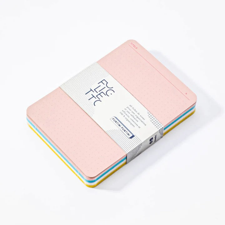 Foglietto - Puntini Puntini | Pack de 60 fichas A6 | Multicolor Bright