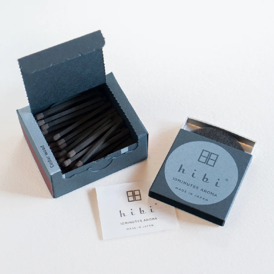 Hibi - Incense Matches Large Box | Deep Cedar Wood