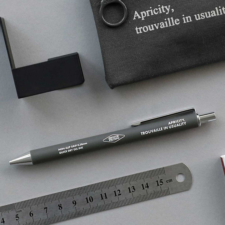 Iconic - Bolígrafo Non Slip Smooth Gel Pen 0.38 mm | Charcoal
