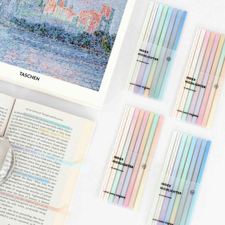 Iconic - Index Highlighter Long Sticky Notes | 02 Ocean
