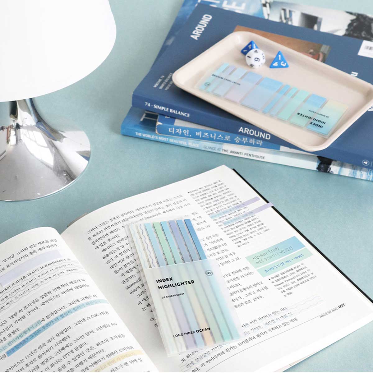 Iconic - Index Highlighter Long Sticky Notes | 02 Ocean – Likely.es