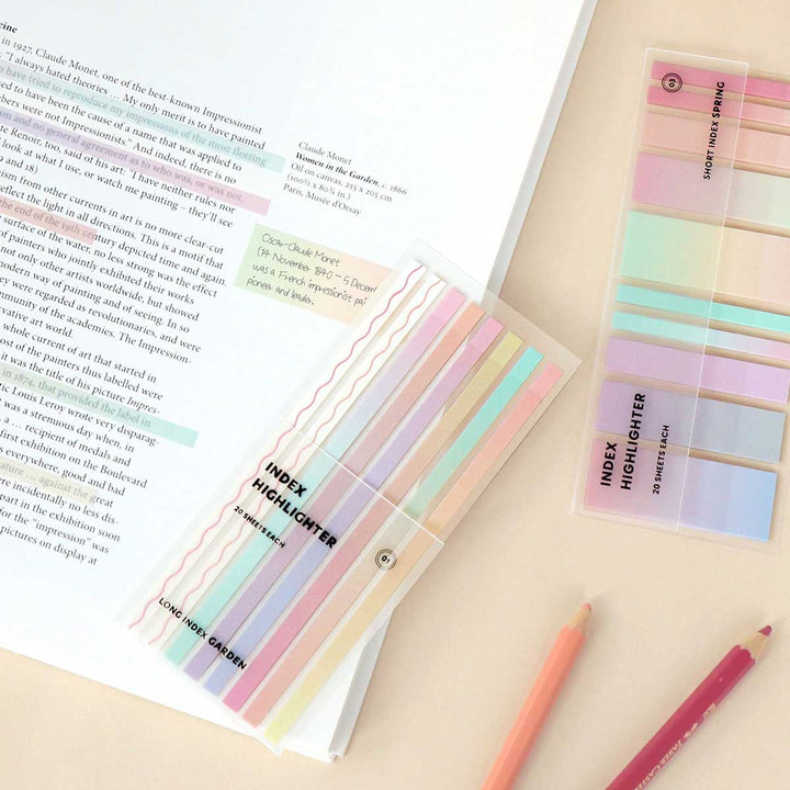 Iconic - Index Highlighter Long Sticky Notes | 01 garden