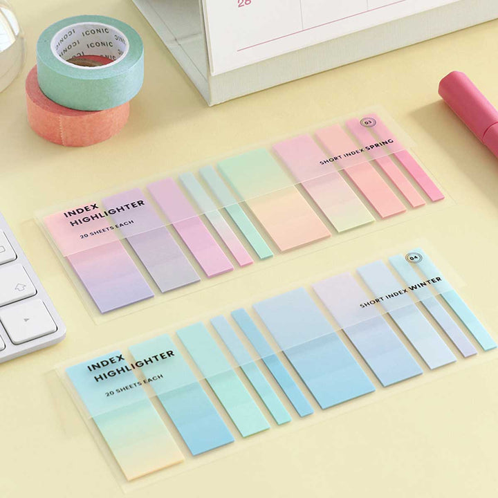 Iconic - Index Highlighter Short Sticky Notes | 03 Spring