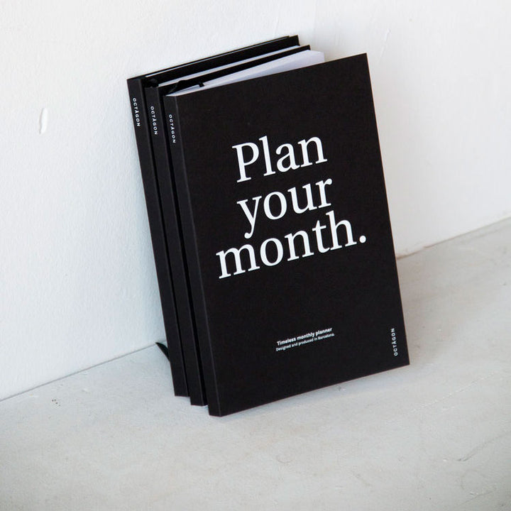 Planificador Mensual Plan your Month | Negro, Planificadores, Octagon Design - Likely.es