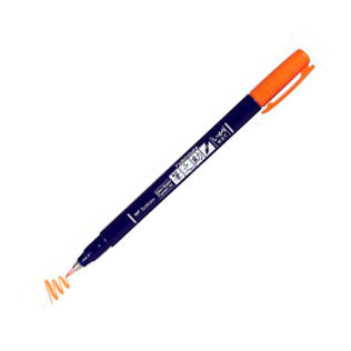 Tombow - Fudenosuke Brush Marker | BH-28 ORANGE