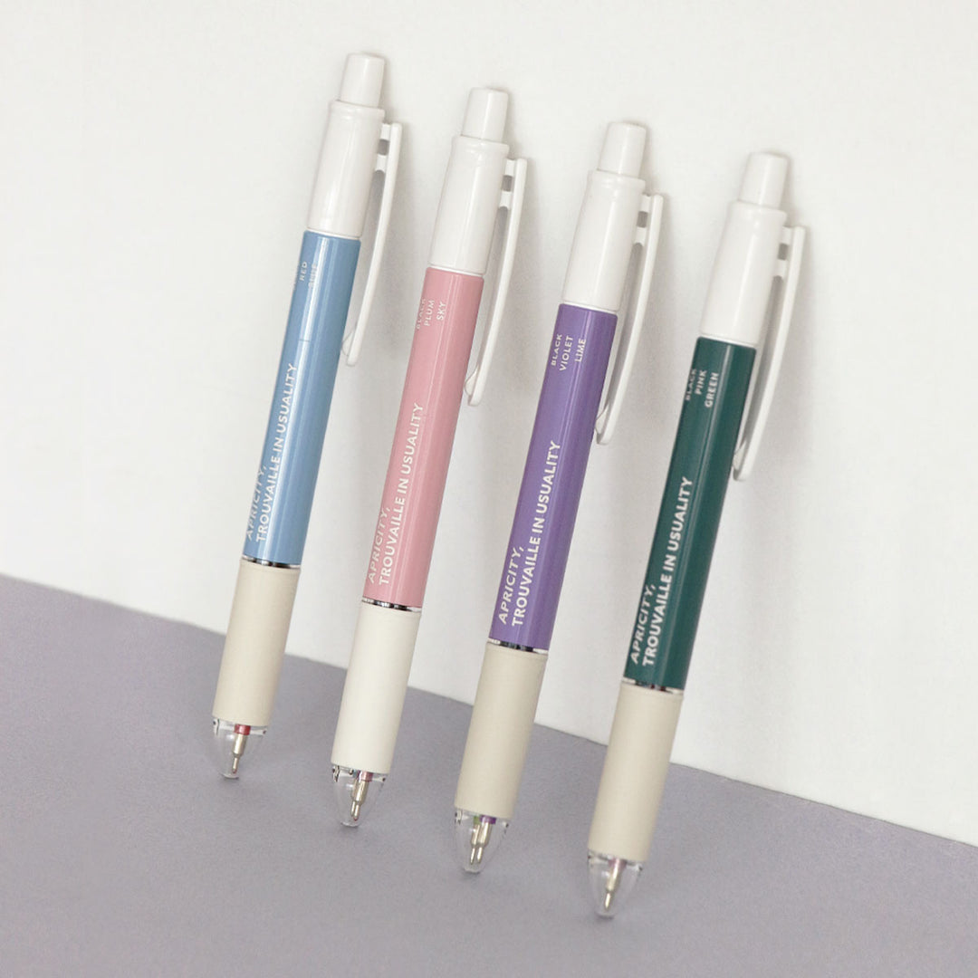 Iconic - Smooth 3-Color Pen 0.38mm Ballpoint Pen | 01.Indi Blue