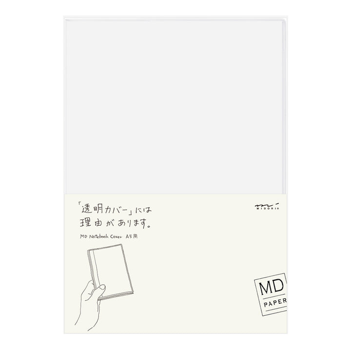 Midori MD Paper - Cover Clear A5 - Transparent Protective Cover for MD Notebook 