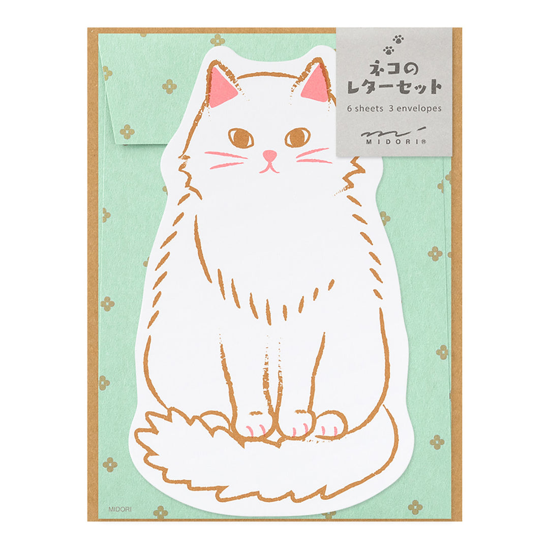 Midori - Letter Set 924 Die-cut | Cat