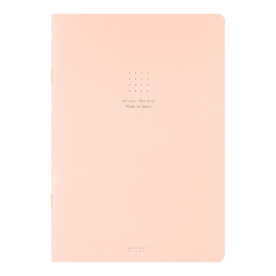 Midori - Notebook A5 Color Dot Grid Cuaderno con Malla de Puntos | Pink