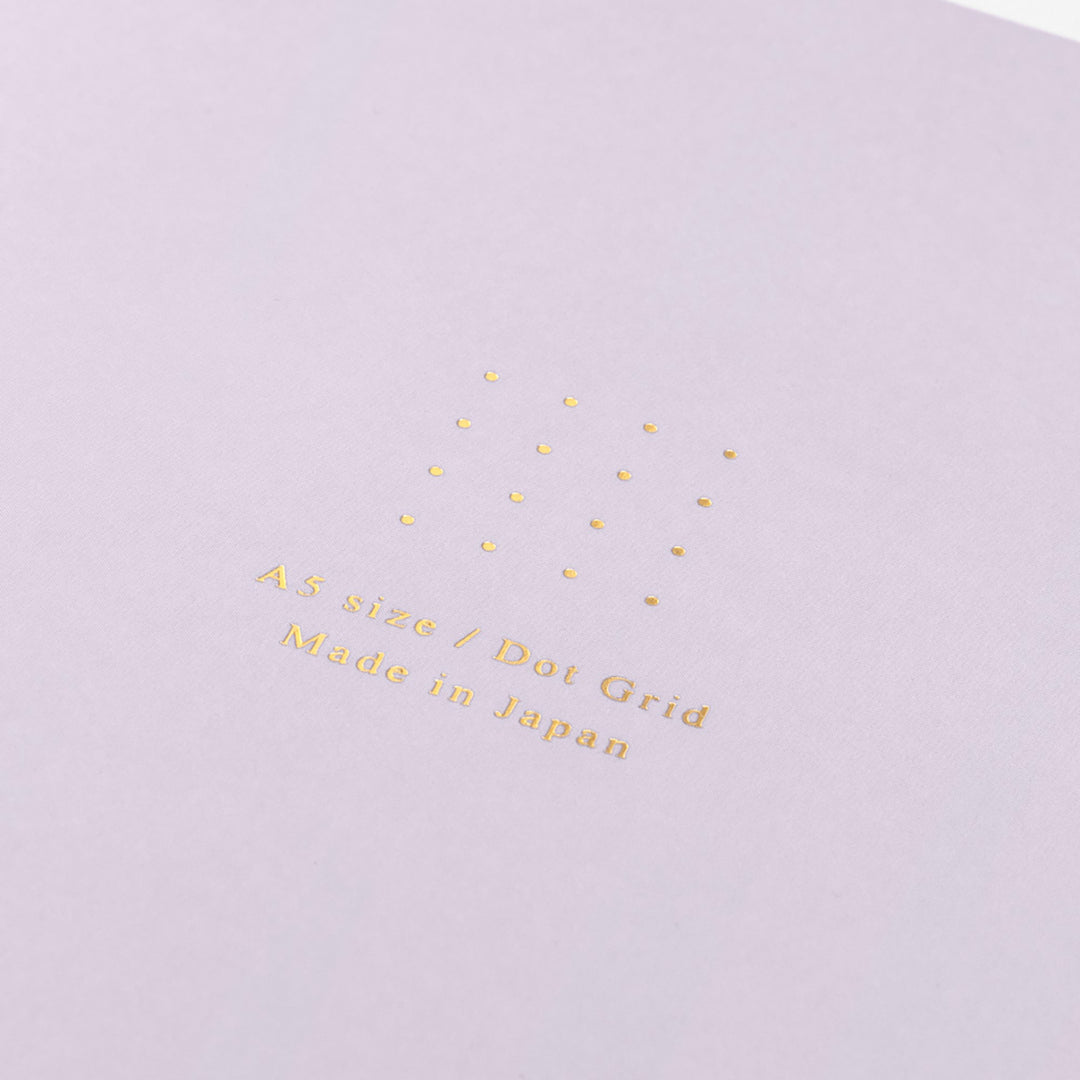 Midori - Notebook A5 Color Dot Grid Cuaderno con Malla de Puntos | Purple