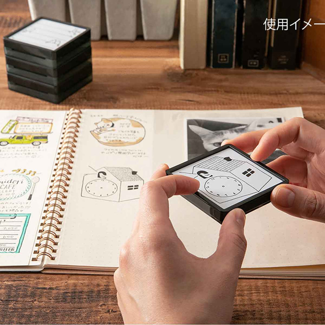 Midori - Paintable Stamp Pre-inked Shopping List - Sello de Lista de compras