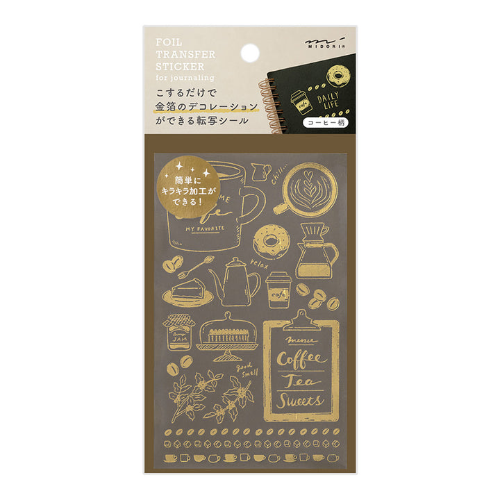 Midori - Pegatinas Transfer Sticker Foil | Coffee
