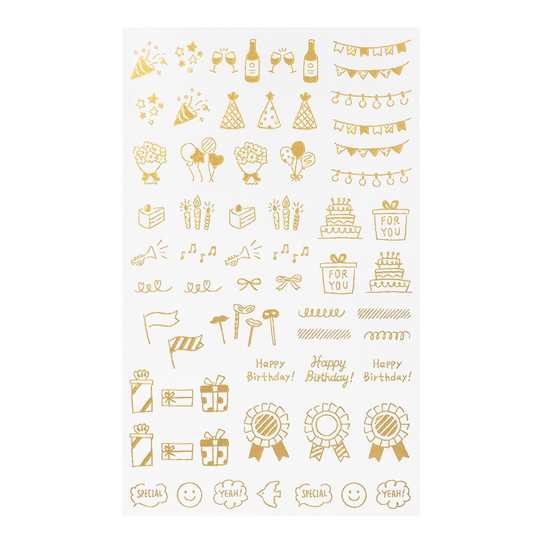 Midori - Pegatinas Transfer Sticker Foil | Celebratory Patterns