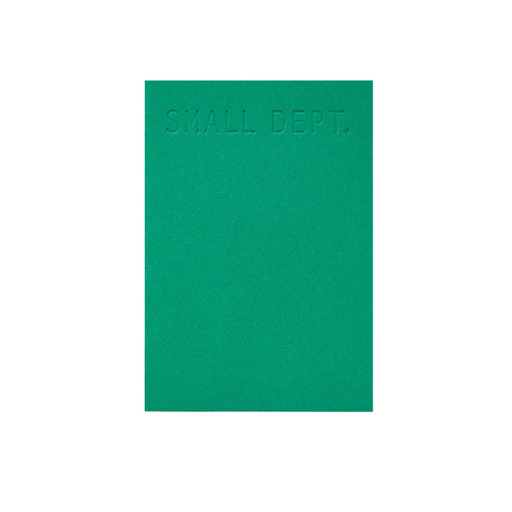 Trolls Paper - Small Dept Weekly Planner | No dates A6 | Emerald Green