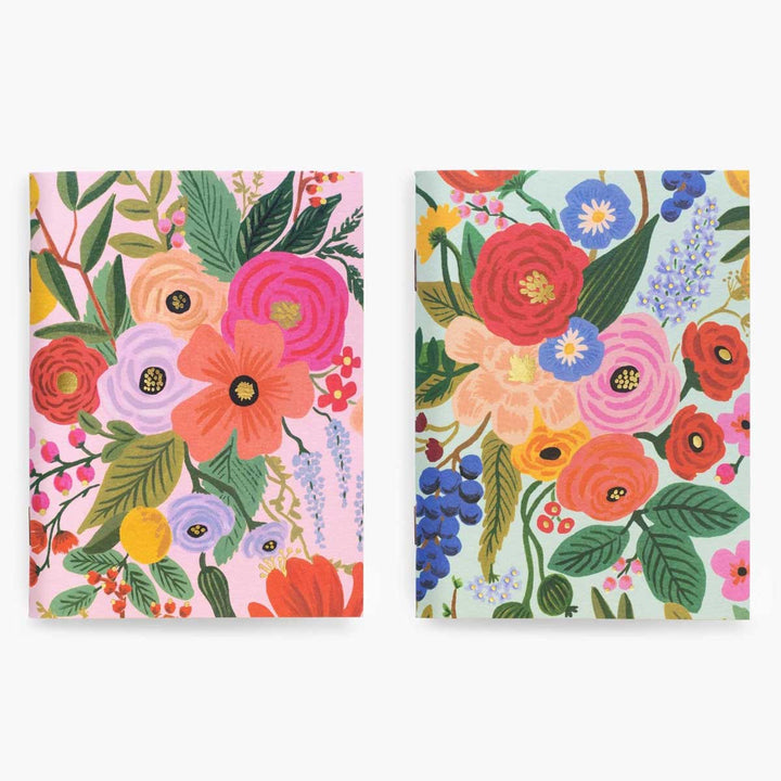 Rifle Paper Co. - Pocket Notebook Set of 2 A6 Notebooks | Smooth Sheets | Garden Party 