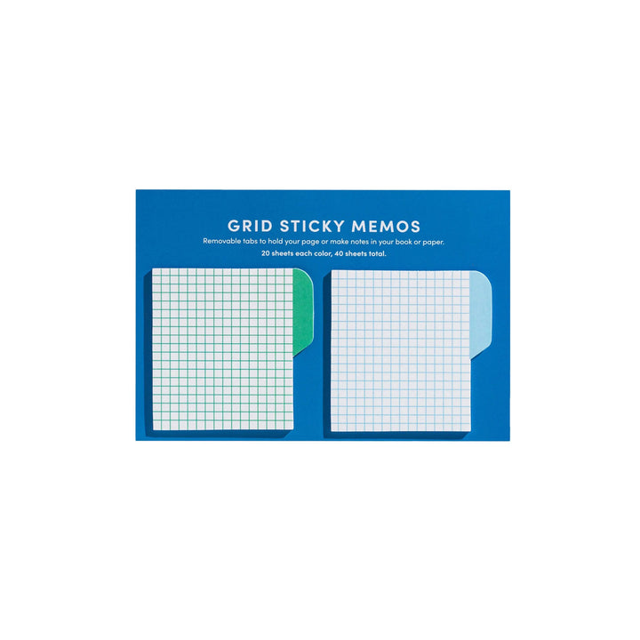 Poketo - Grid Sticky Memos in Cool - Notas Adhesivas