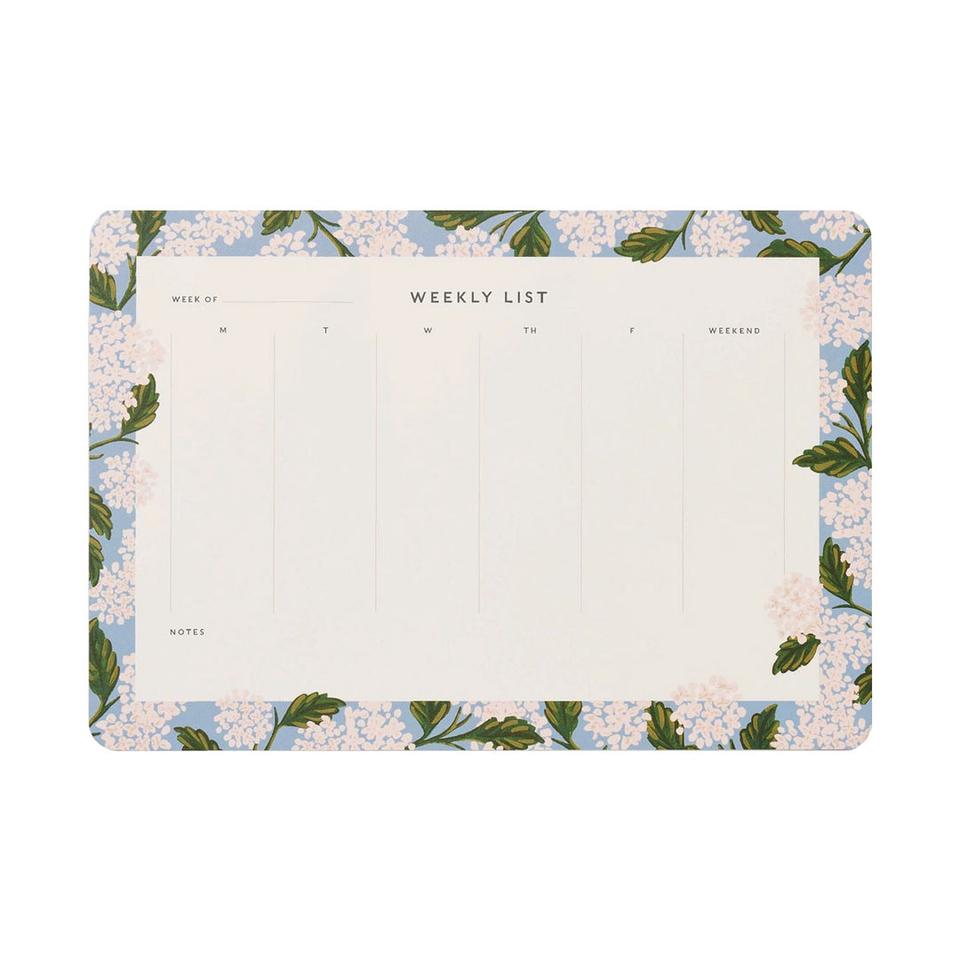 Rifle Paper Co. - Weekly Deskpad Planificador Semanal Hydrangea
