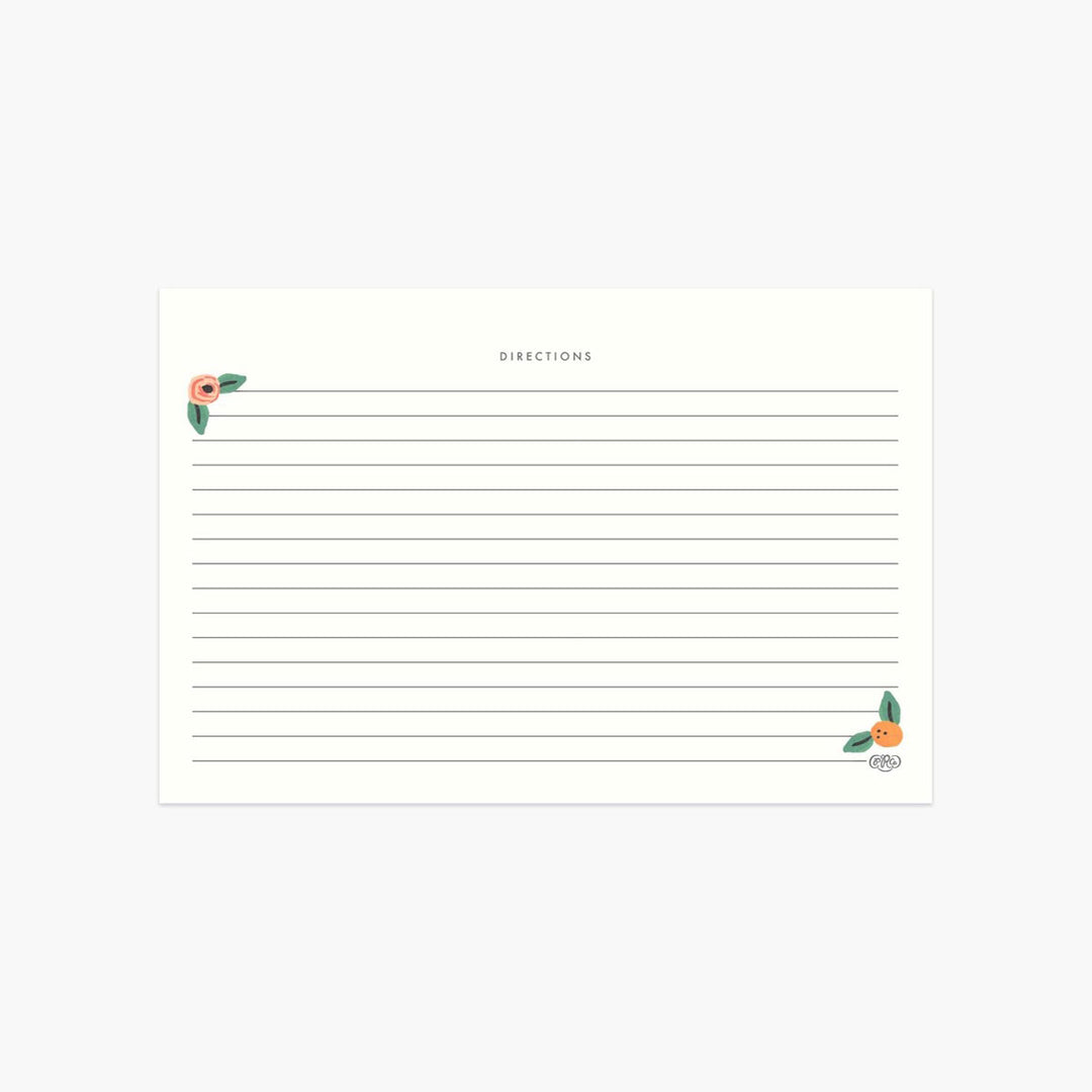 Rifle Paper Co. Kitchen Shelf Recipe Cards | pack of 12