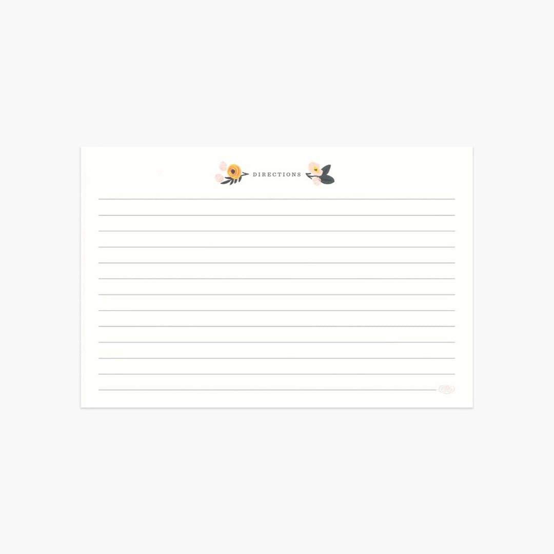 Rifle Paper Co. - Tarjetas para recetas Peony | Pack de 12