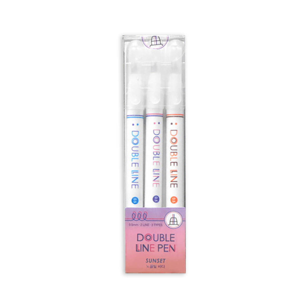 Iconic - Double Line Pen Markers | Sunset 