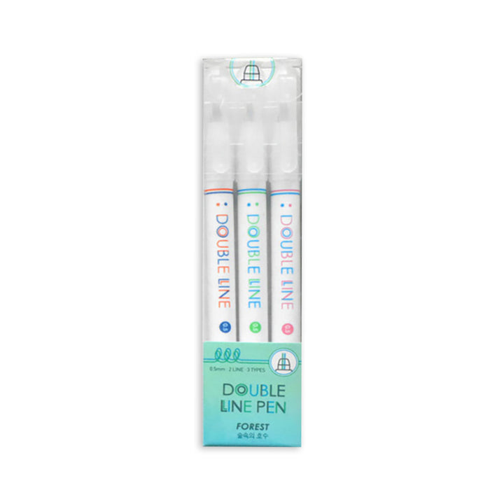 Iconic - Double Line Pen Markers | Forest 