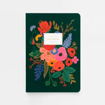  Rifle Paper Co.- Rifle Paper Co. - Stitched Notebooks Set de 3 Cuadernos | Hojas con Líneas | Garden Party, Cuadernos- Likely.es
