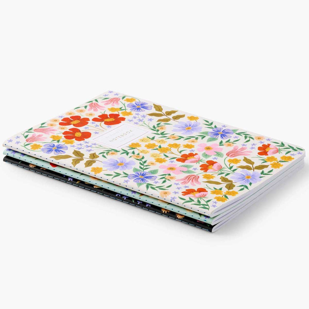 Rifle Paper Co. - Stitched Notebooks Set of 3 Notebooks | Lined | Bramble