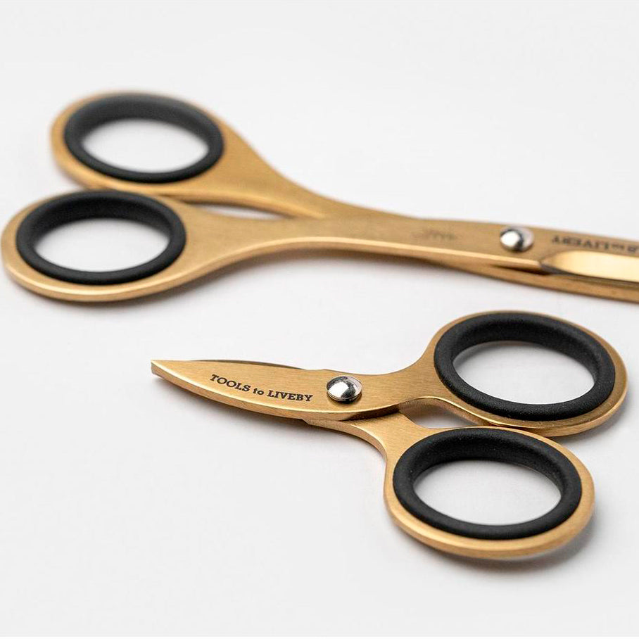 Tools to Liveby - Scissors 3" Tijeras Doradas Mini 7,7 cm