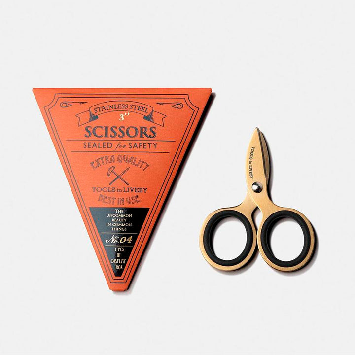 Tools to Liveby - Scissors 3" Tijeras Doradas Mini 7,7 cm