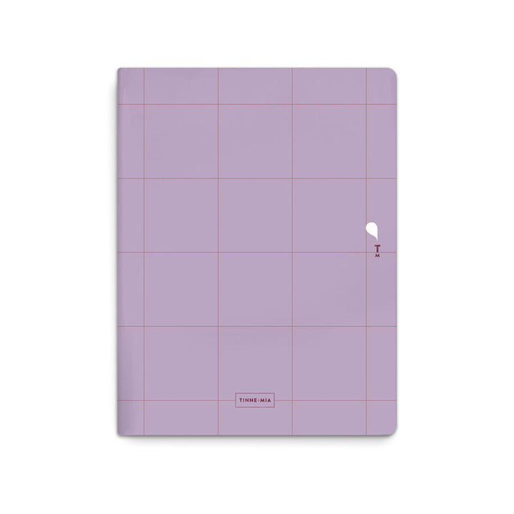 Tinne+Mia - Exercise Book A5 Set of 2 lined notebooks | Lilac - Icy Blossom