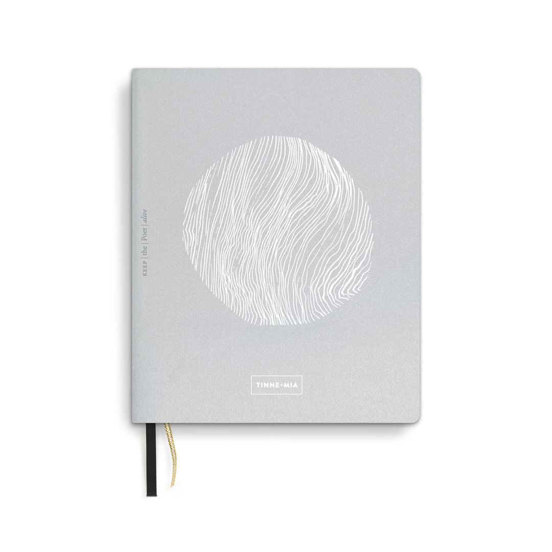 Tinne+Mia - Bullet Journal Notebook A6 Silver Moon | cuaderno con malla de puntos