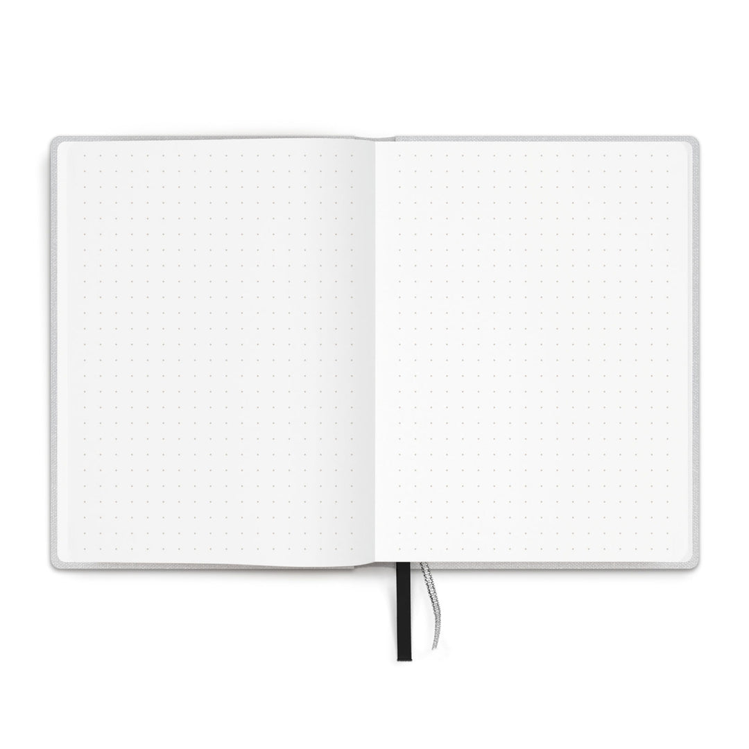 Tinne+Mia - Bullet Journal Notebook A6 Silver Moon | dot grid notebook