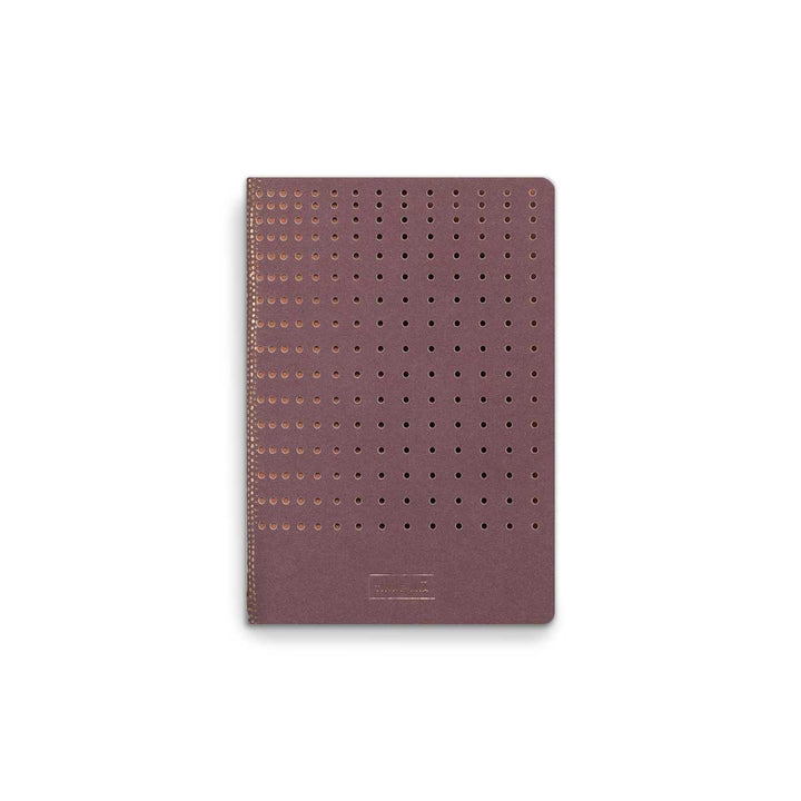 Tinne+Mia - Note Booklet A6 cuaderno con malla de puntos | Burgundy