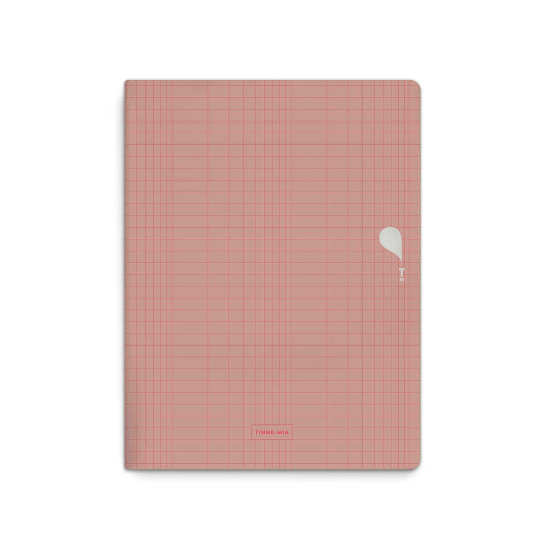 Tinne+Mia - Exercise Book A5 Set de 2 cuadernos con líneas | Carmine - Tangerine