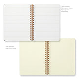 Midori - WM Ring Notebook Grain Cuaderno de anillas| Negro