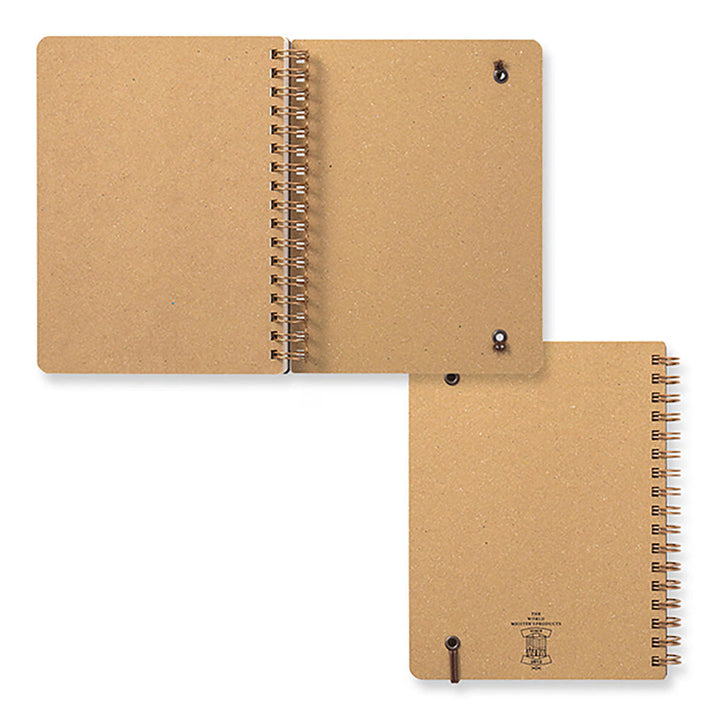 Midori - Cuaderno de anillas WM Ring Notebook Grain | Marrón