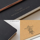 Midori - WM Ring Notebook Grain Cuaderno de anillas| Negro