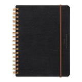 Midori - WM Ring Notebook Grain Cuaderno de anillas| Negro
